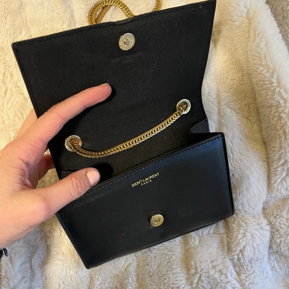 Small Leather Purse Crossbody Evening Bag - Picture 5 of 11